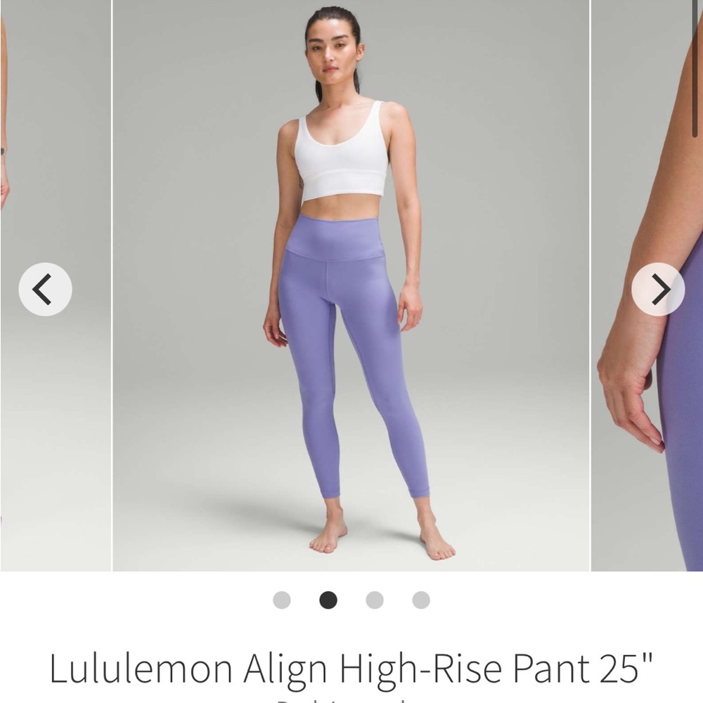 EUC align 25" dark lavender size 4 lululemon - Picture 9 of 12